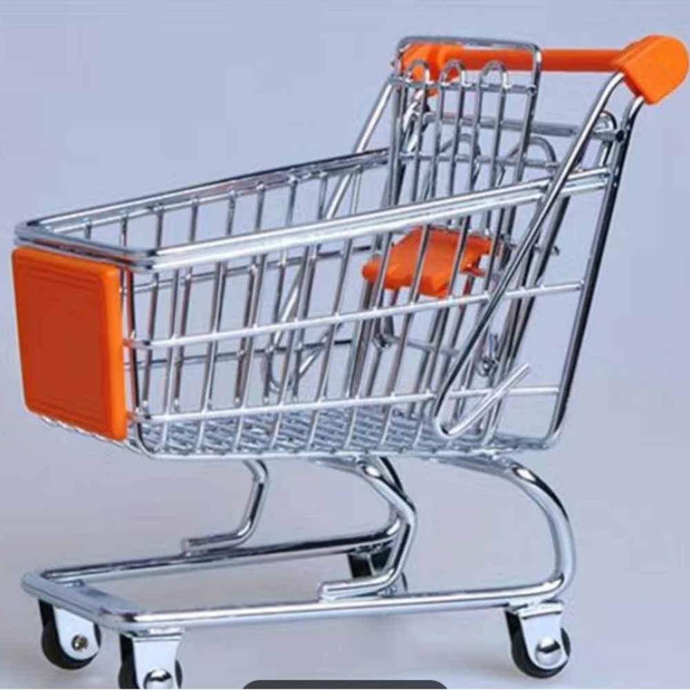 Mini Shopping Cart Storage/Perfect For Kids Pretend Shopping 🛍️ /Toy - 1PC - Picture 9 of 12
